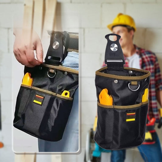 🔥Gereedschapstasje met clipbevestiging voor aan de riem🔧