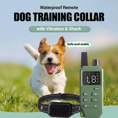Waterdichte afstandsbediening hondenhalsband met trilling & schok 🐕⚡