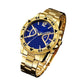 Klassiek herenhorloge van metaal met quartz uurwerk