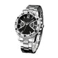 Klassiek herenhorloge van metaal met quartz uurwerk