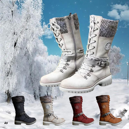 🔥Supergoedkope laatste dagprijs]Waterdichte knie-sneeuwlaarzen voor dames🔥