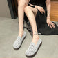 Soft-soled, Woven, Hollow Women's Shoes