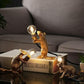 Mouse Table Lamp | Cute Lamp Gold Rat | Vintage Gold Desk Lamp
