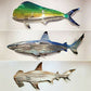 【49% korting】 - 🦈 Metalen haai kunst muur sticker