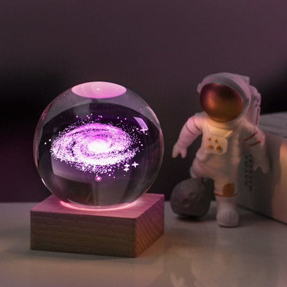 Boule de cristal Galaxy™ | Décoration de la maison de la lampe de nuit magique 3D