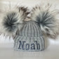 Knitted Pompoms Beanie™ | Schattige muts voor baby's tot volwassenen