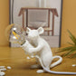 Mouse Table Lamp | Cute Lamp Gold Rat | Vintage Gold Desk Lamp