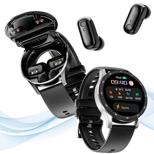 (Gratis verzending) 2 in 1 smartwatch met oordopjes (voor iPhone en Android)