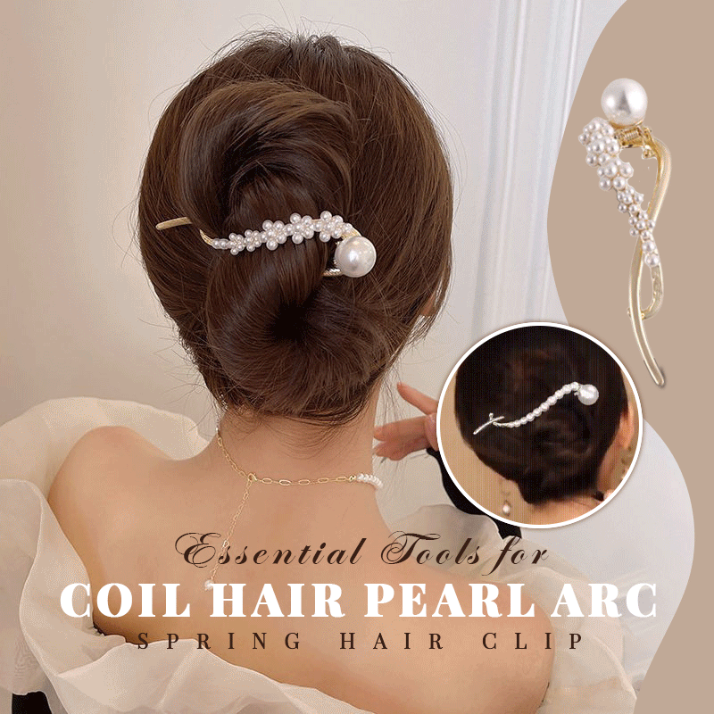 Essential Tools for Coil Hair Pearl Arc Spring Hair Clip