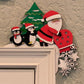 Kerstmis deur frame decoratie