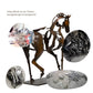 Adonis' paard-Metalen sculptuur
