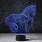 Veilleuse Cheval 3D™ | Verre acrylique LED alimenté