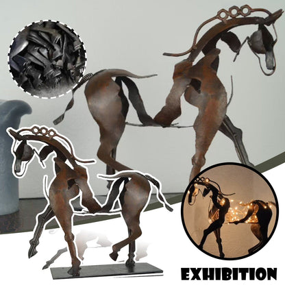 Cheval d'Adonis-Sculpture en métal