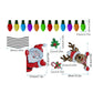 Christmas StickersFest™ | Reflecterende Kerst Lampenstickers Voor Optimale Kerstbeleving