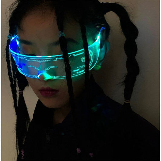 😎Cyberpunk LED-bril (🔥Koop er 2 20% korting & gratis verzending ）