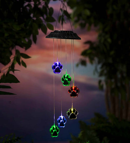 Paw Print Chimes™ | Schattige Zonnewind Chimes voor hondenliefhebbers