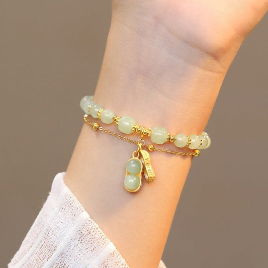 ⚡40% KORTING OP NIEUWJAARUITVERKOOP🎁GROENE GELUKKIGE ARMBAND