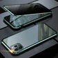 For IPhone Case Magnet King Apple Peep Proof Double sided Glass Metal Magnet Protective Case