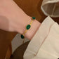 Emerald ketting oorbellen armband