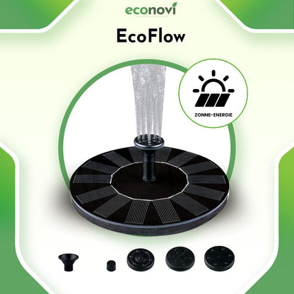 EcoFlow® | Op zonne-energie aangedreven fontein | 2+1 GRATIS