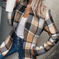 Women’s Plaid Trench Slim Fit Coat™