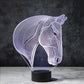3D Horse Night Lamp™ | Aangedreven LED Acryl Glas